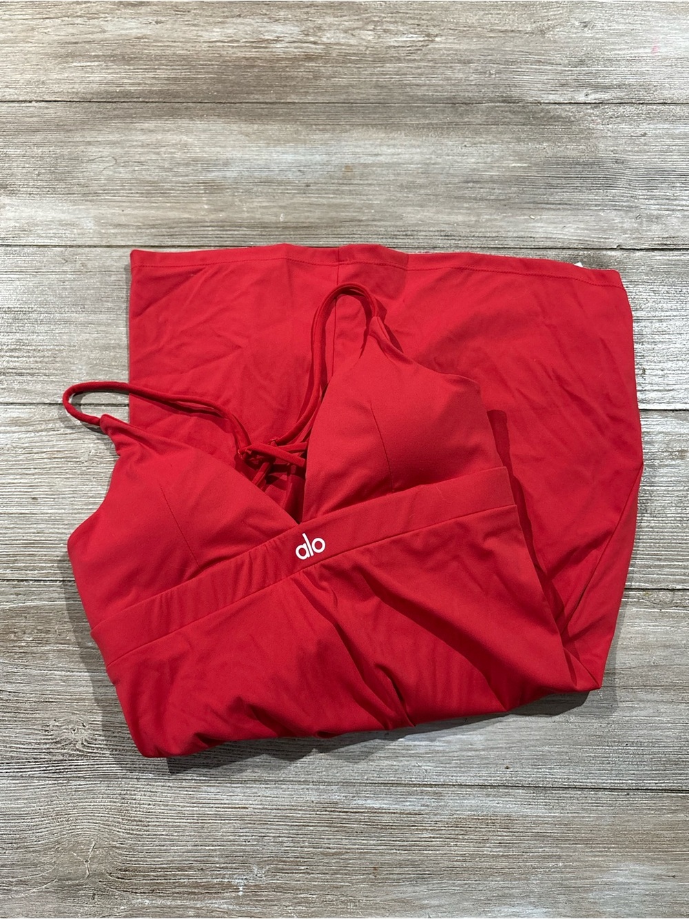 ALO Yoga Red tennis dress